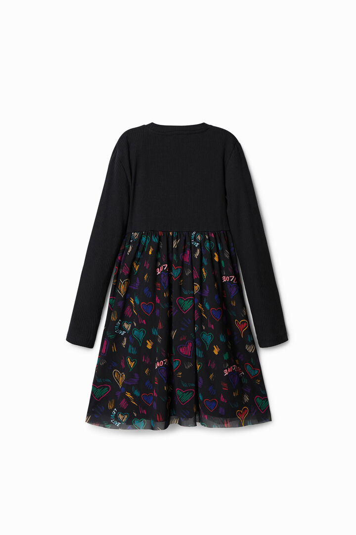 Vestido dos en uno corazones | Desigual
