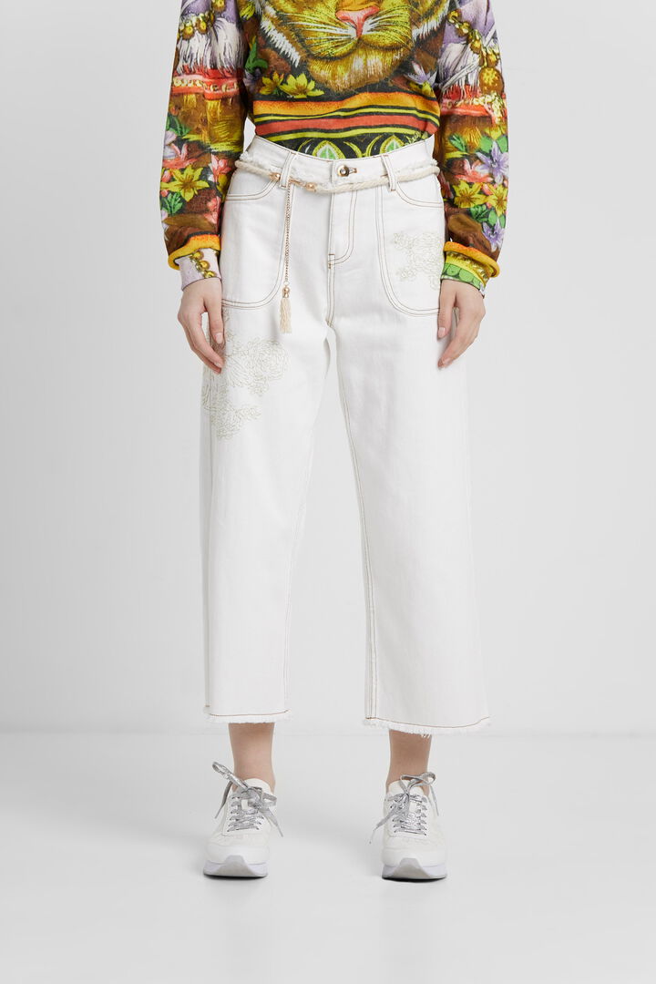 
Pantalon en jean jupe-culotte | Desigual