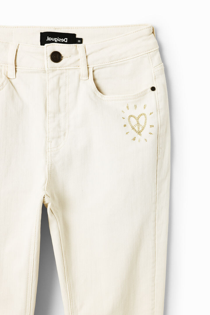 T&ouml;rtfeh&eacute;r skinny farmernadr&aacute;g | Desigual