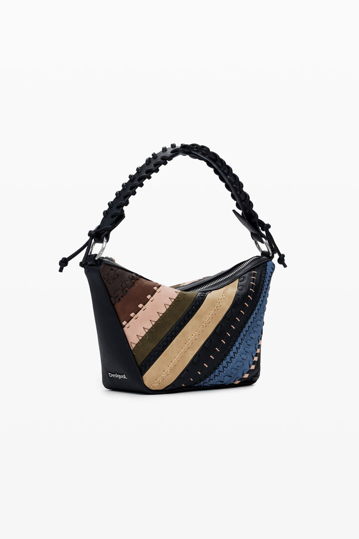 Bossa d'espatlla patchwork mitjana | Desigual