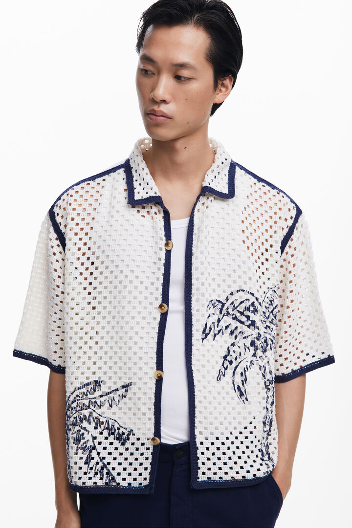 Palm tree lace shirt | Desigual
