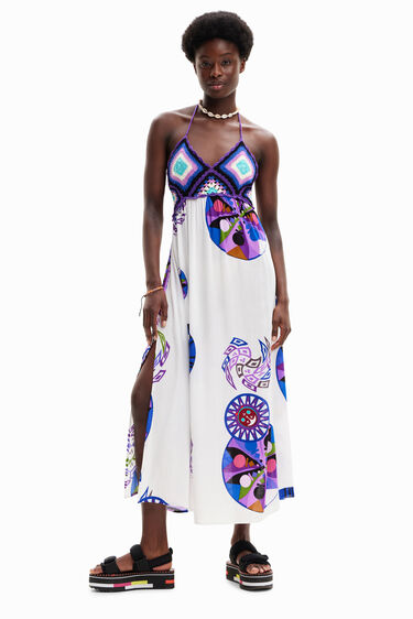 Vestido largo crochet M. Christian Lacroix | Desigual