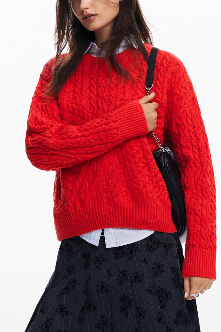 Textured knit sweater | Desigual