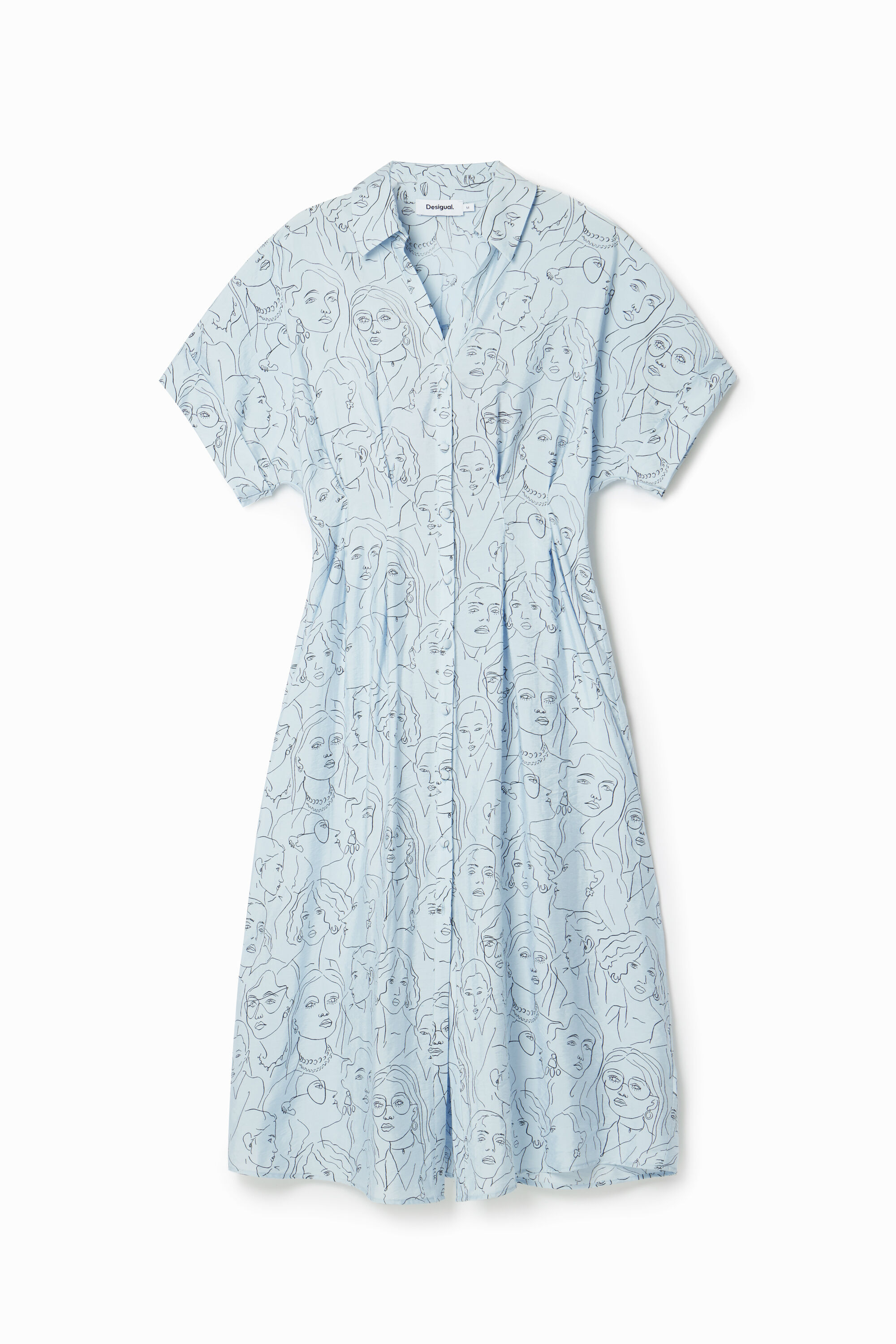 Hemdblusenkleid Gesichter
