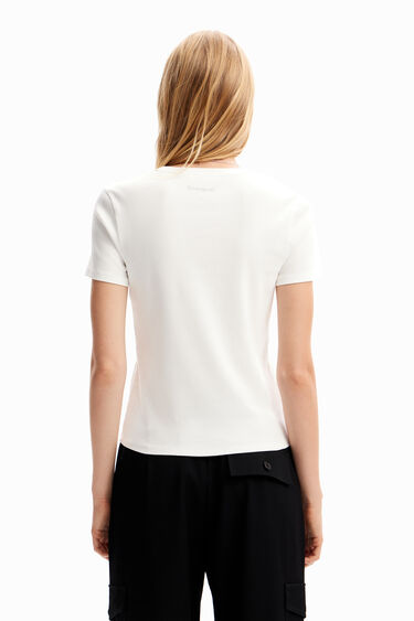 Camiseta flor mensajes | Desigual