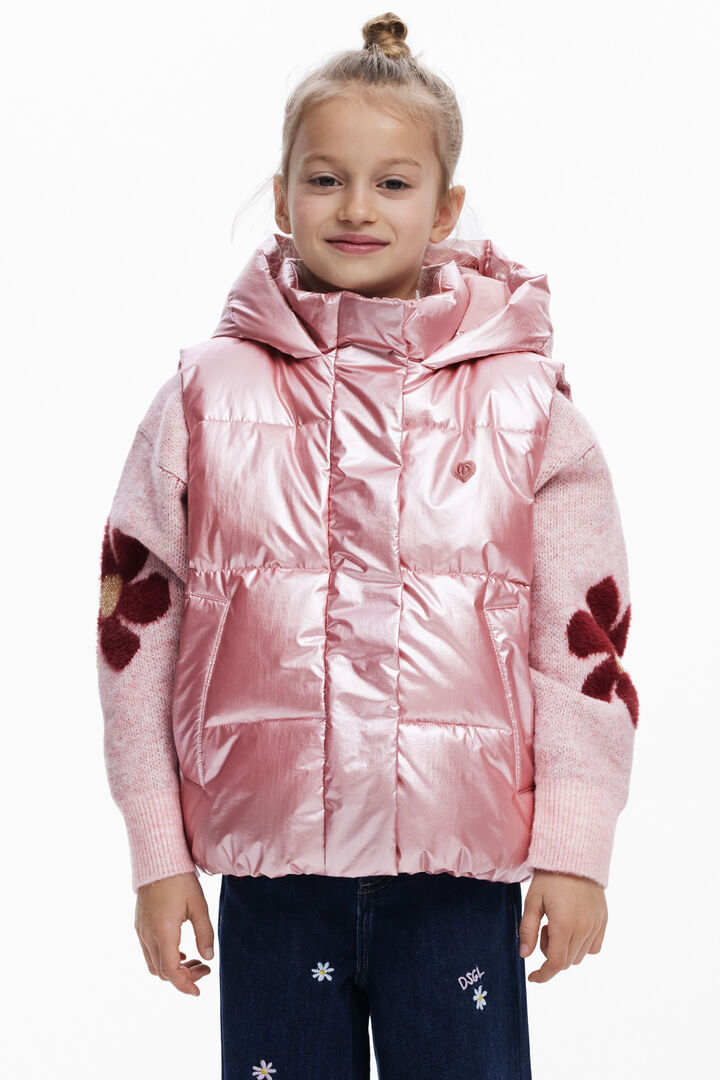 Armilla encoixinada metal·litzada | Desigual