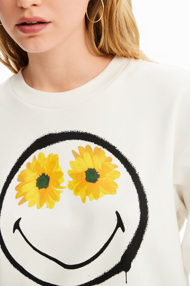 Sudadera corta Smiley® | Desigual