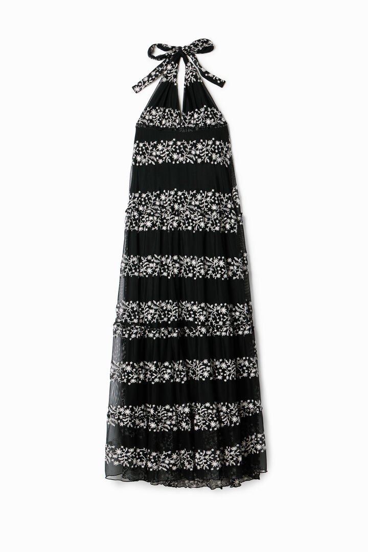 Vestido maxi bordados | Desigual