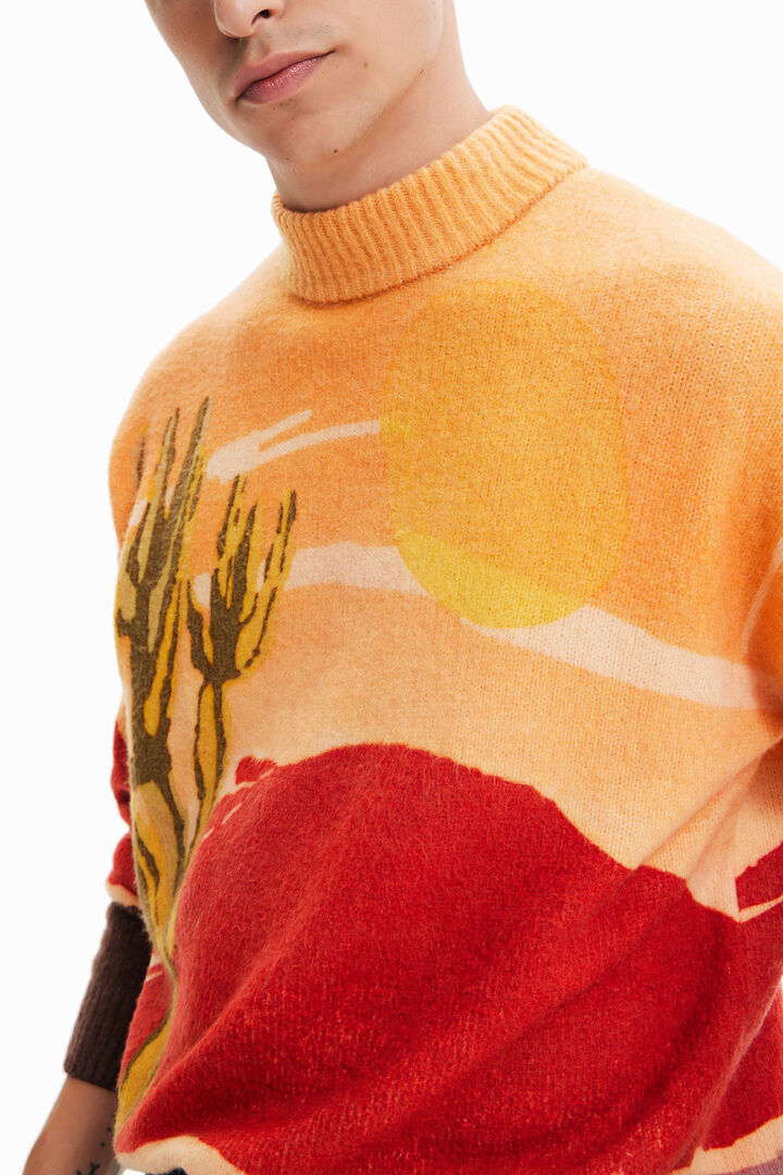 Loose roll-neck jumper | Desigual
