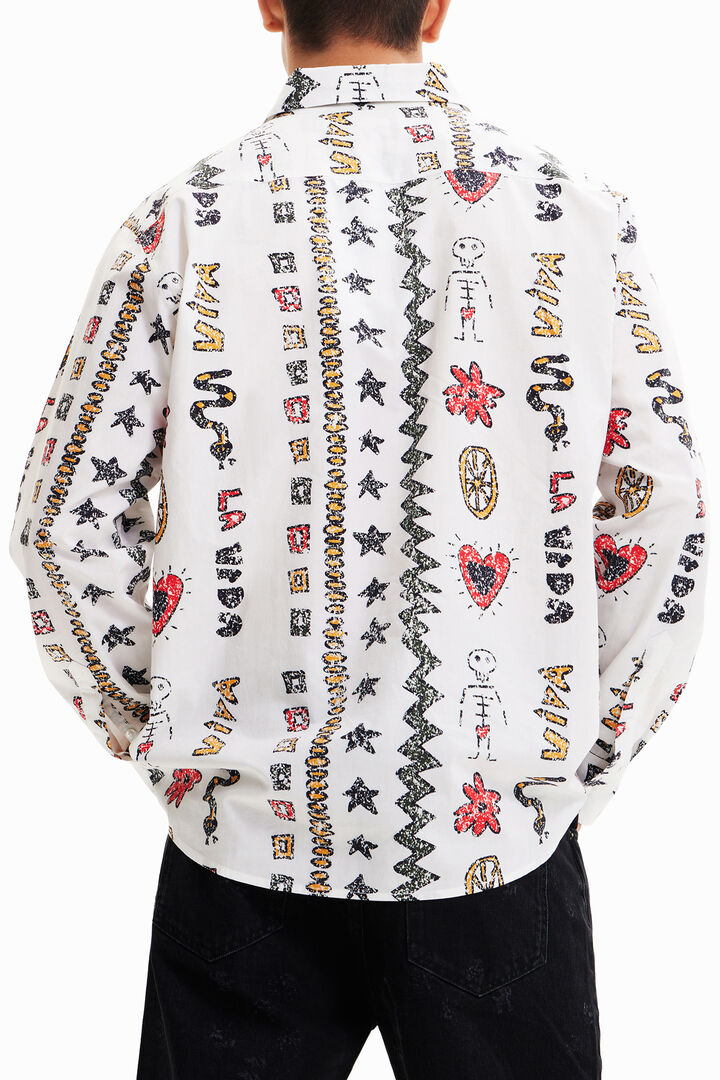 Oversize "Viva la vida" shirt | Desigual