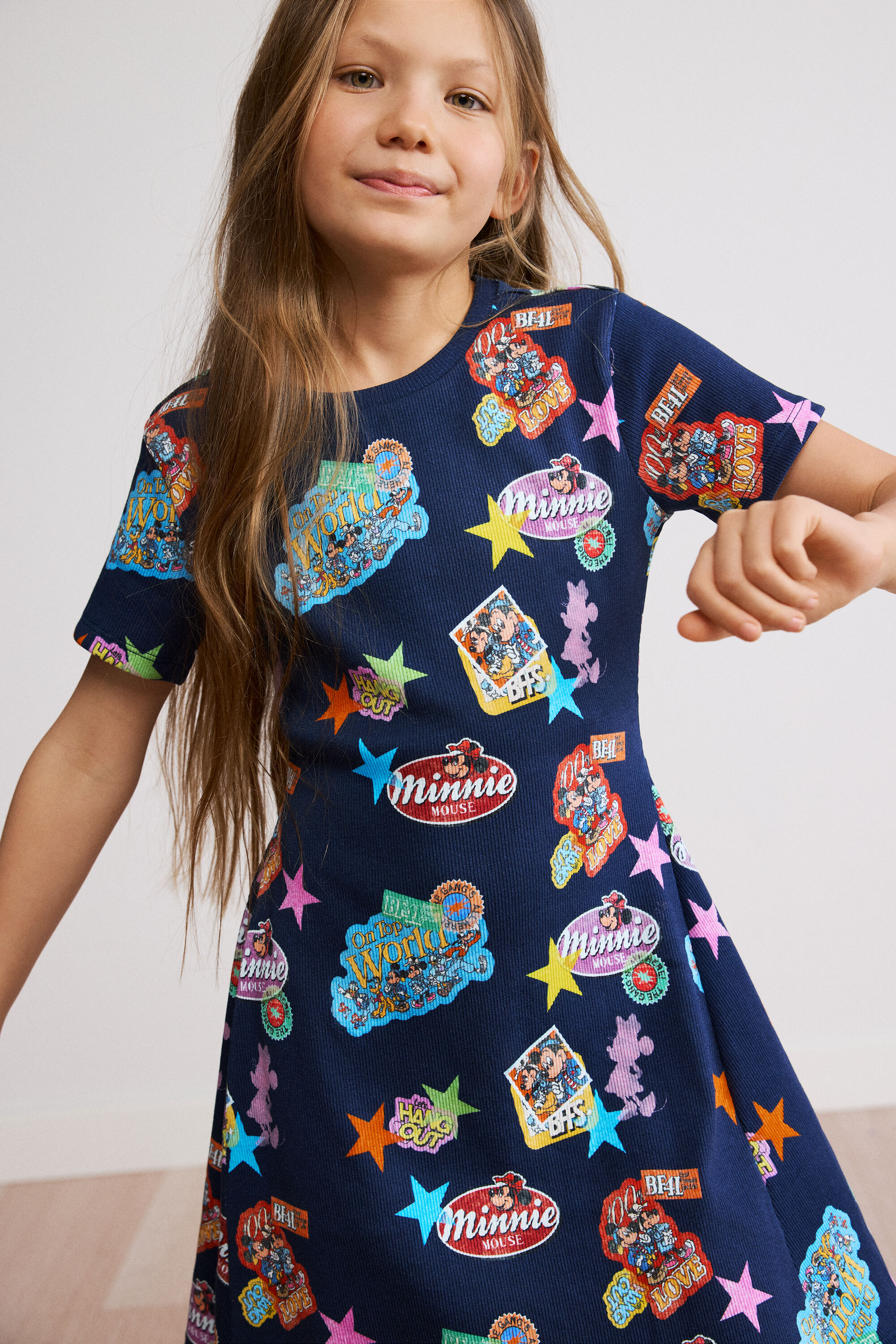 ミニーマウス™柄ワンピース 子供用 I Desigual.com