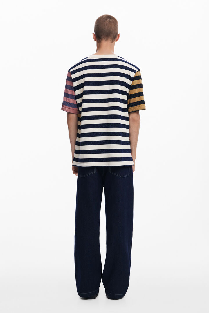 Striped T-shirt with logo | Desigual