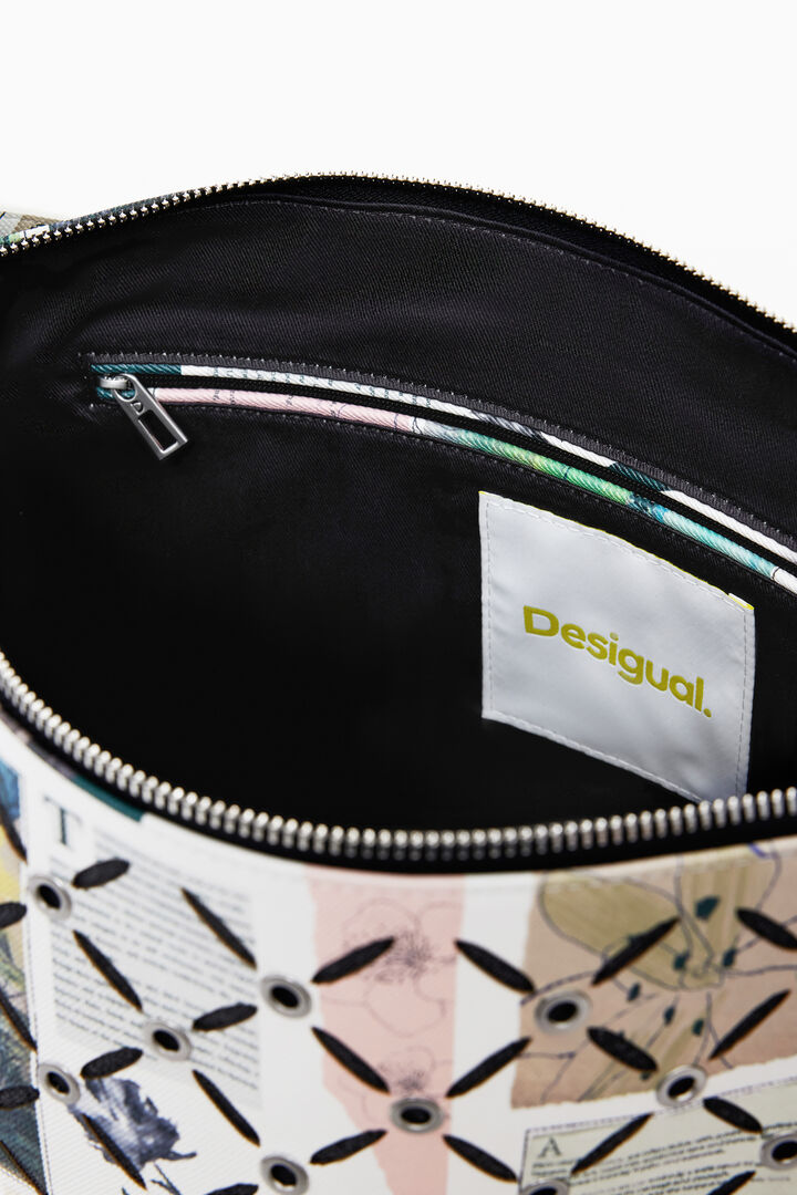 Medium Collage perforated crossbody bag | Desigual