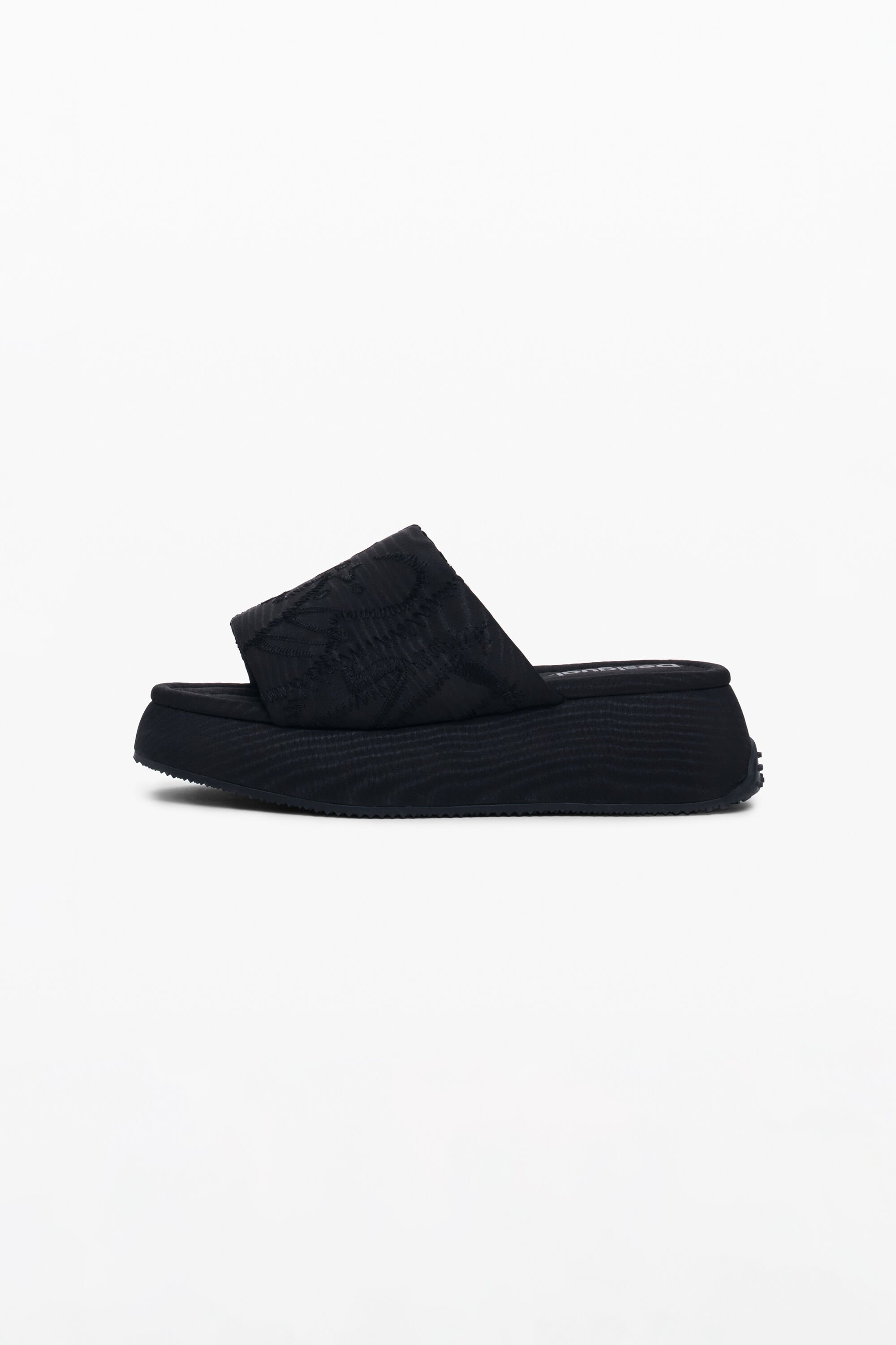 Platform slide sandals