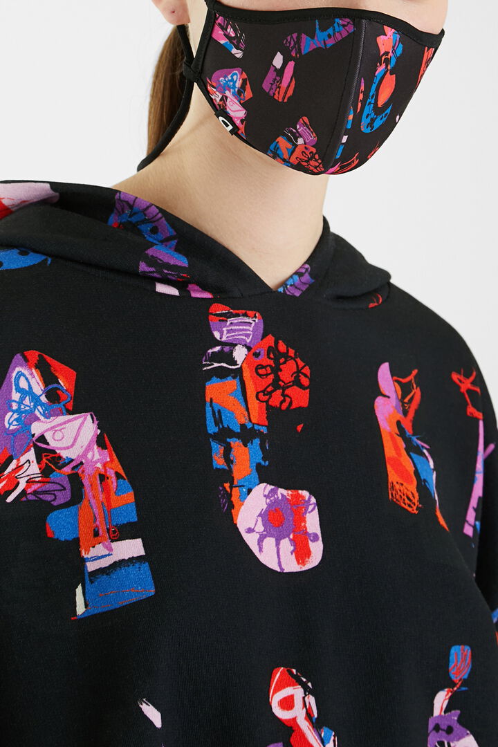 Masque réversible arty + housse | Desigual