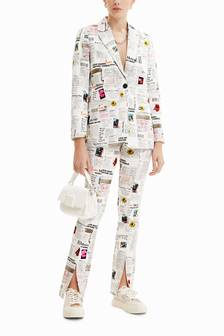 Newspaper blazer | Desigual