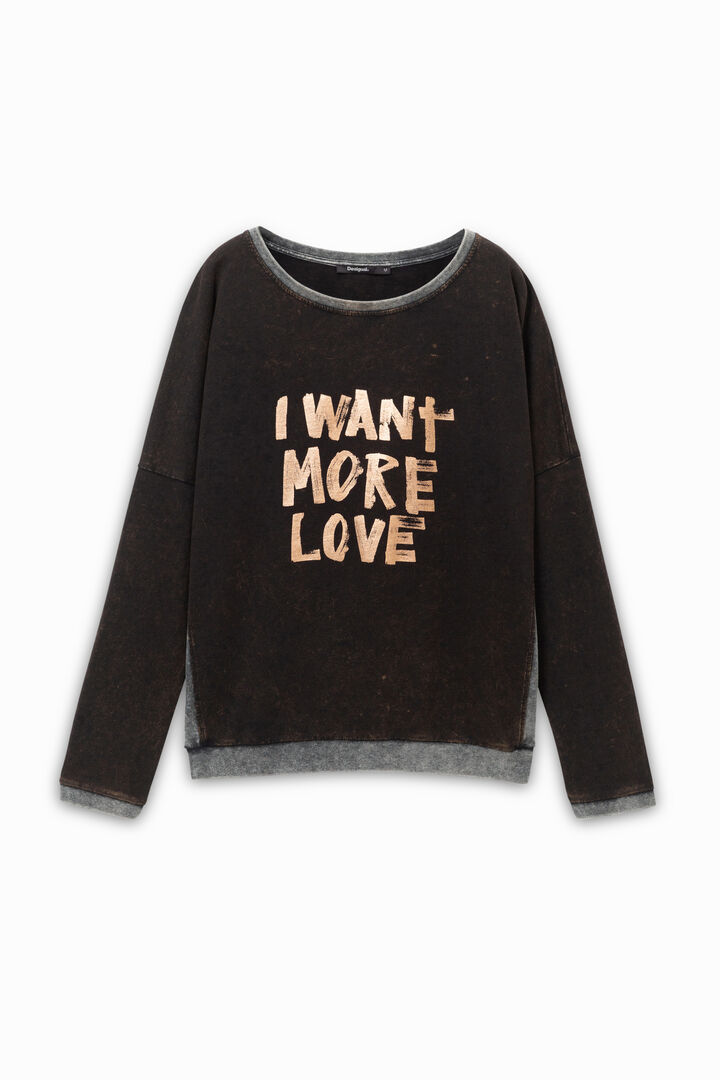 Love worn sweatshirt | Desigual