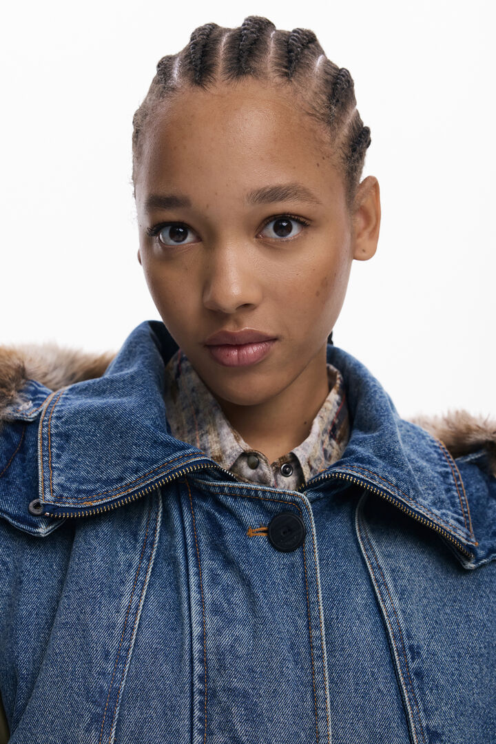 Kombinierte Parka mit Fell | Desigual