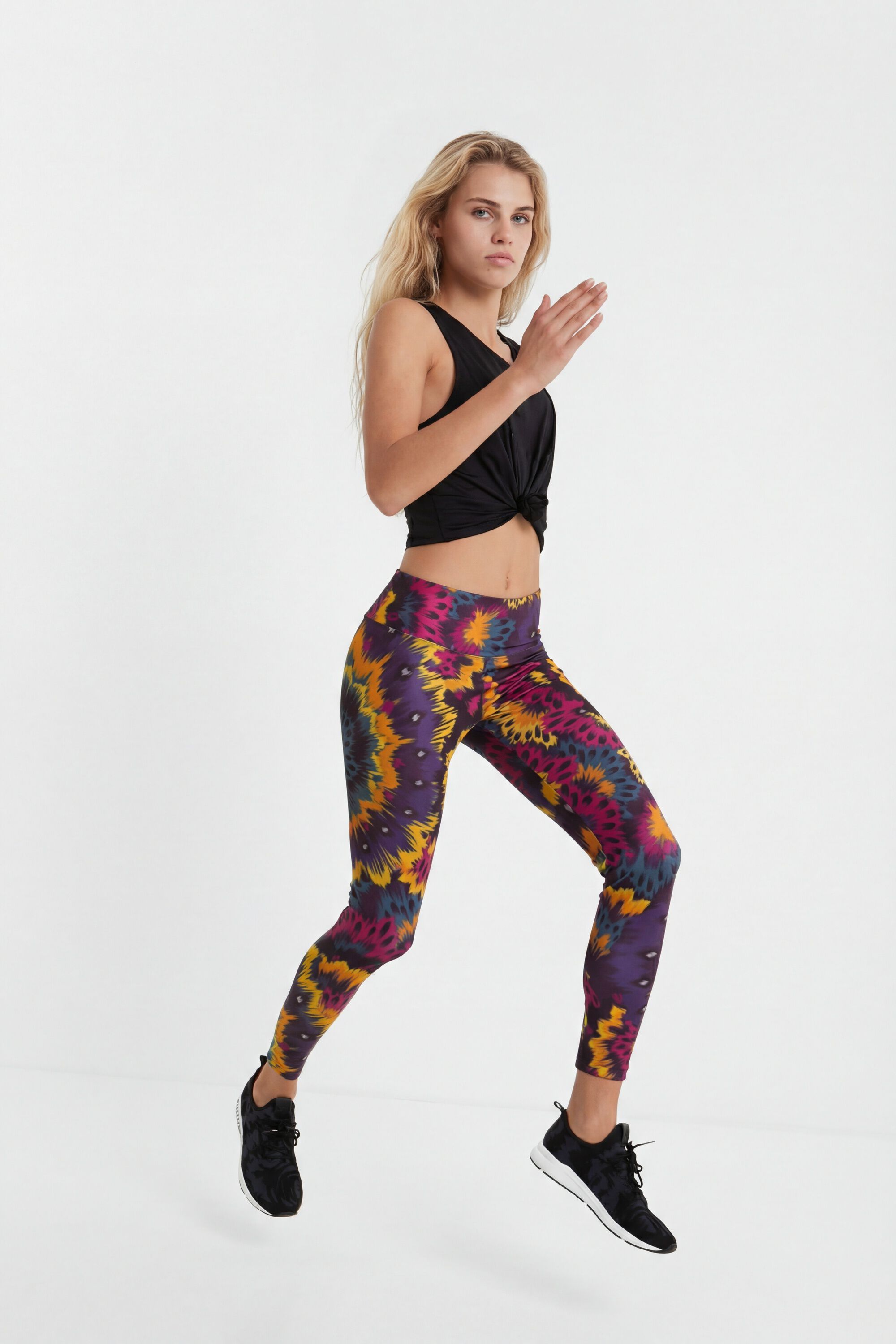 Desigual, Galaktische Sport-Leggings im Slim Fit, Rot, L