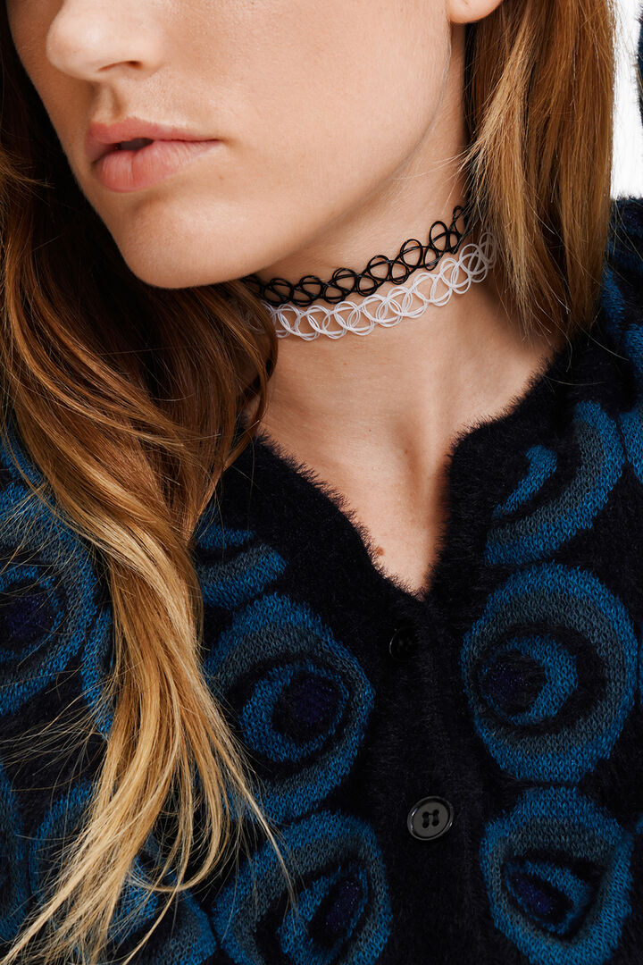 Cárdigan botones geométrico retro | Desigual