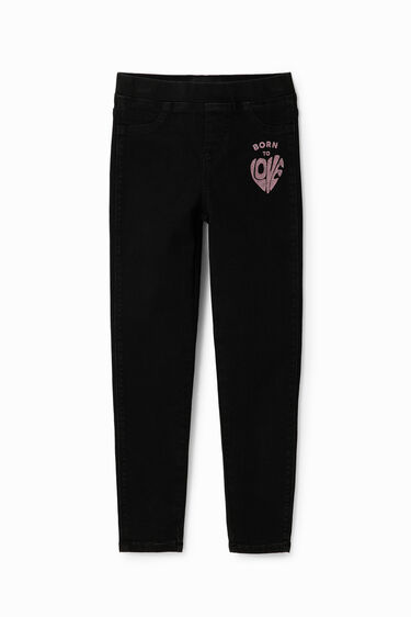 Leggings vaqueros mensaje | Desigual