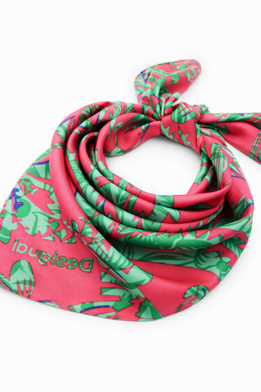 Tropical square scarf | Desigual