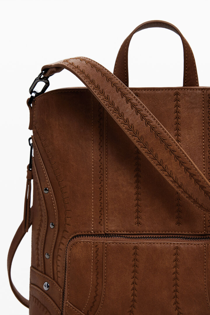Medium embroidered backpack | Desigual