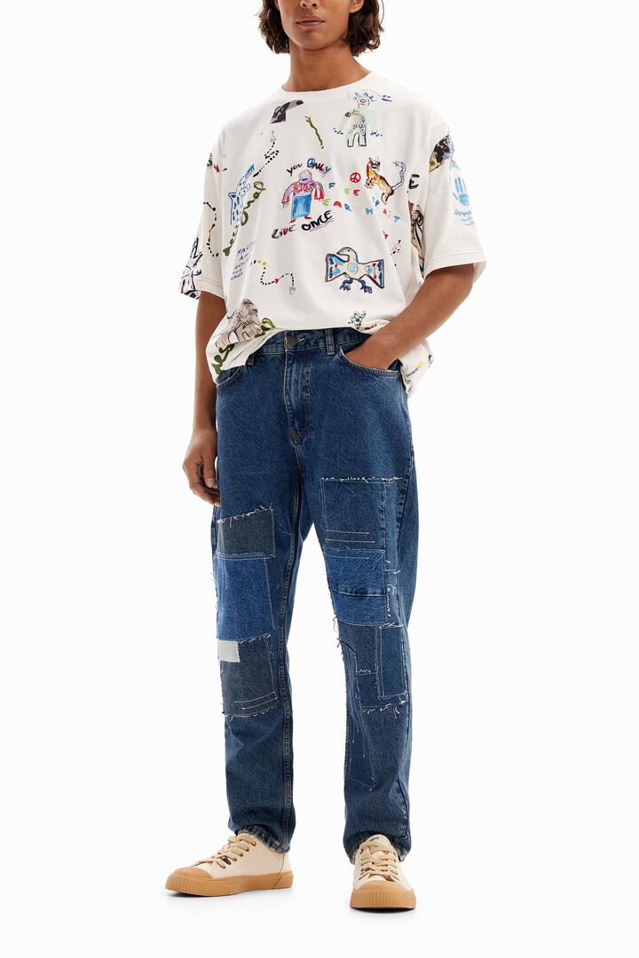 Short-sleeved animal t-shirt. | Desigual