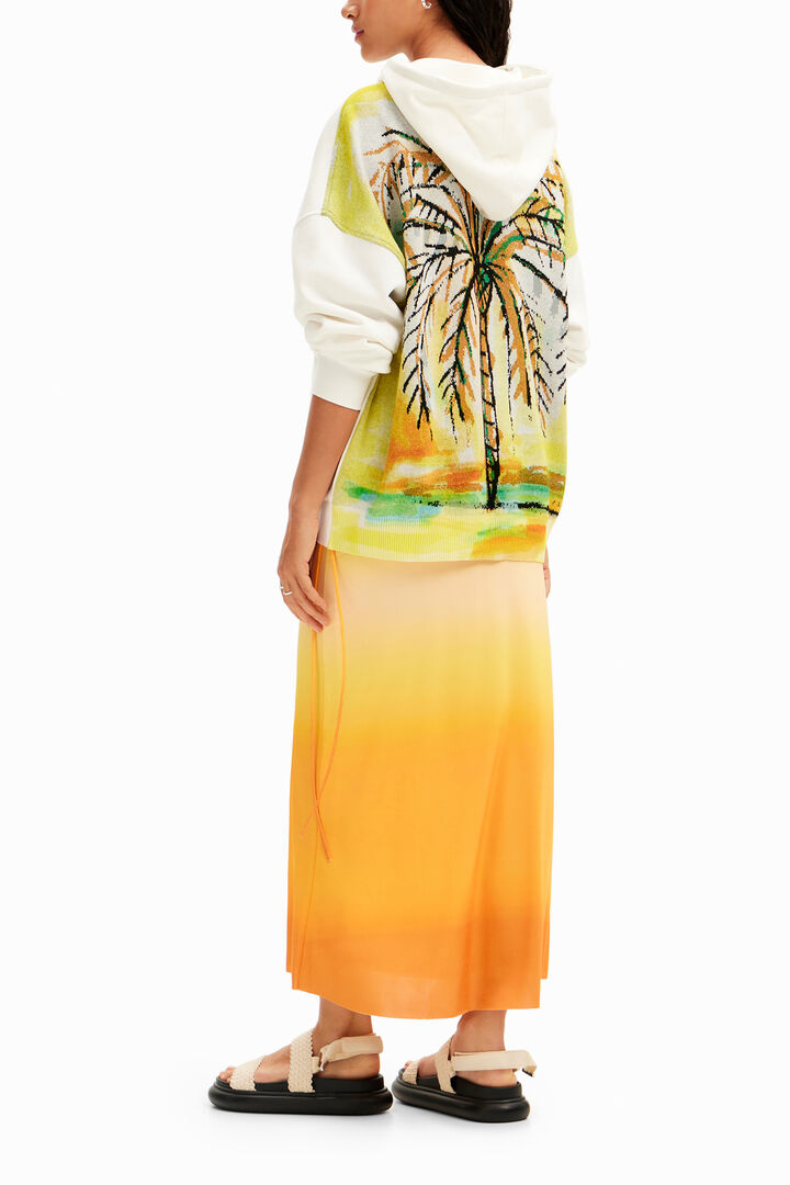 Dégradé slip midi skirt | Desigual