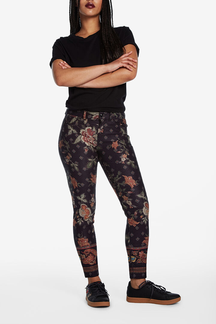 All over print stretch ankle-grazers | Desigual