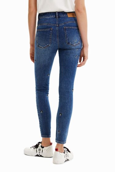 Ozek push-up jeans z Disneyjevo Miki Miško | Desigual