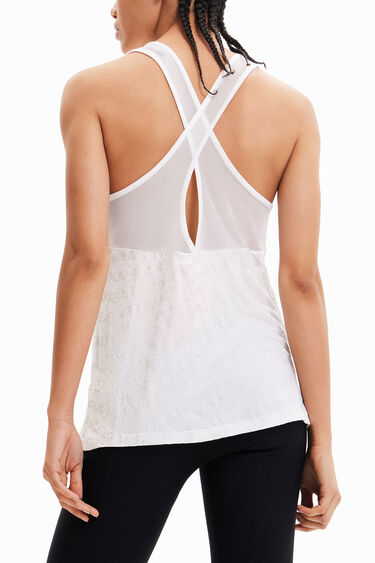 Samarreta de tirants sport logotips | Desigual