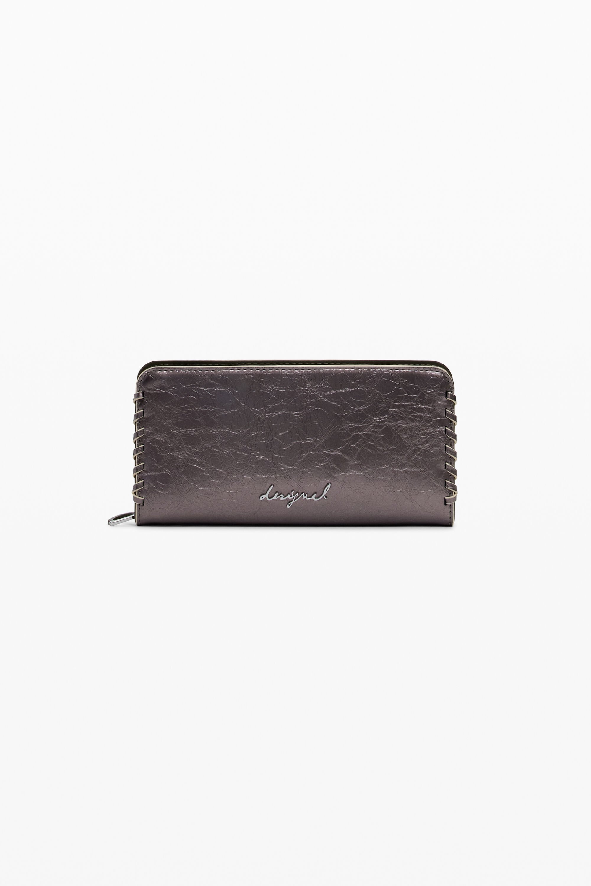 Grote metallic portemonnee
