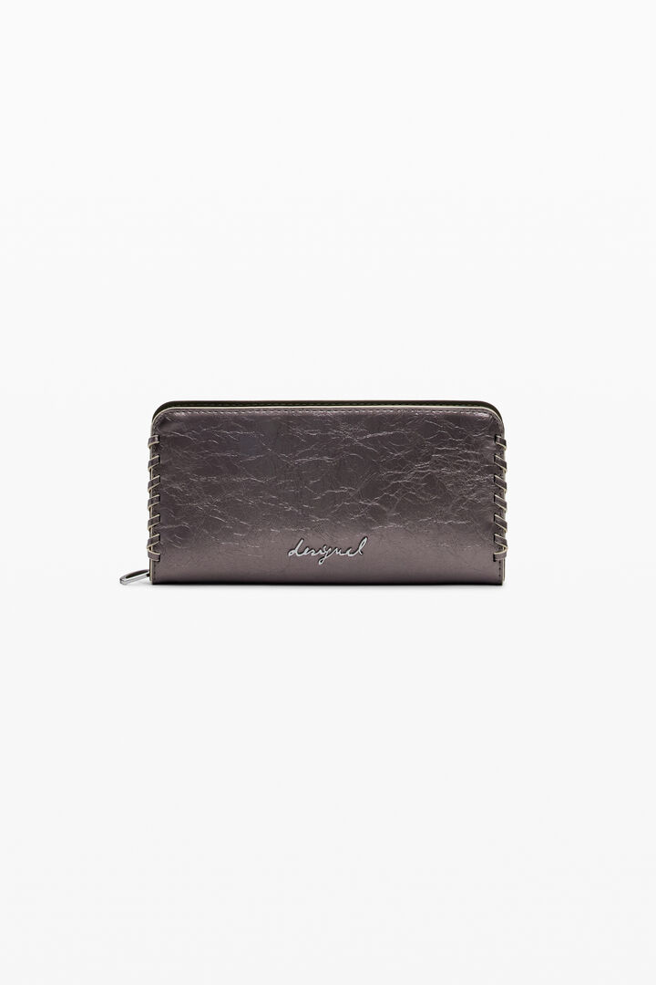 Large metallic wallet | Desigual