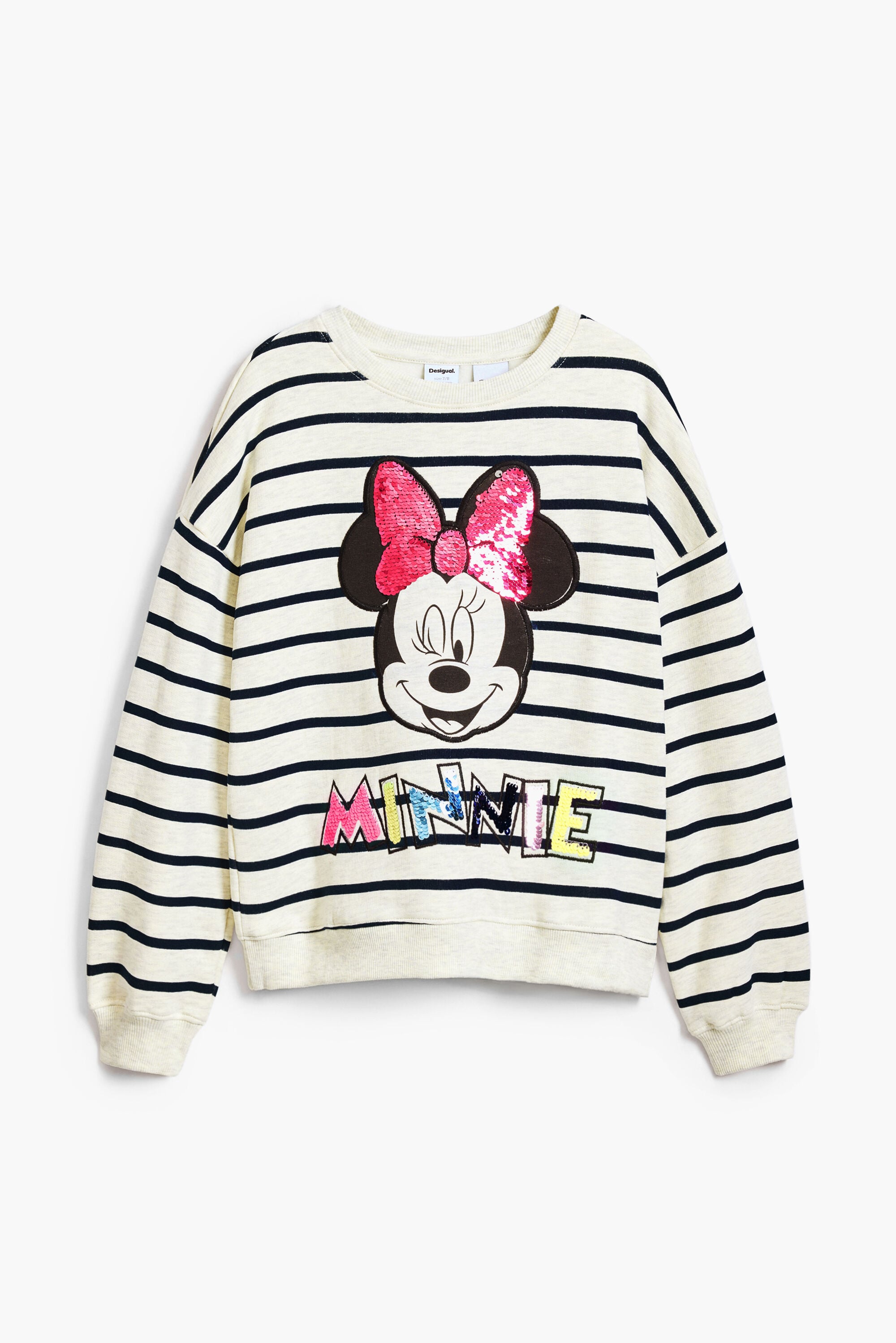 Desigual Donna Bianco Felpa Minnie Mouseâ"¢ 9/10