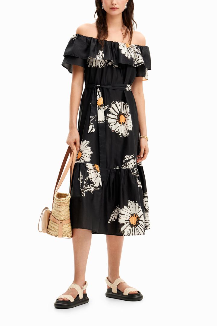 Daisy ruffle midi dress | Desigual