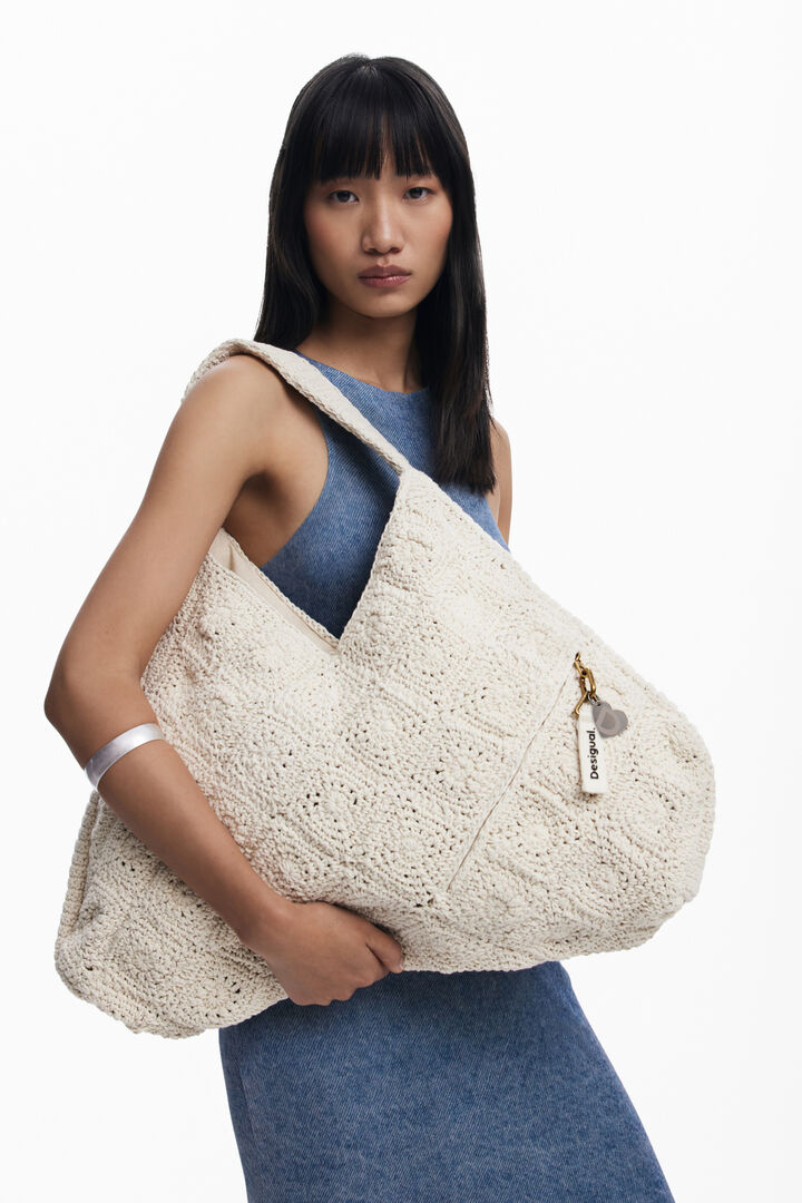 Maxi sac en crochet | Desigual