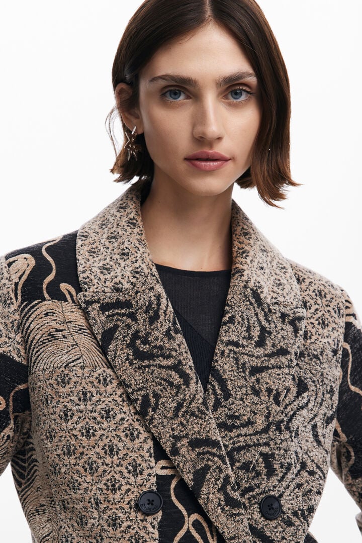 Long patch coat | Desigual