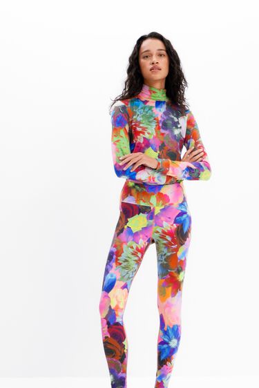 Floral stretch leggings | Desigual