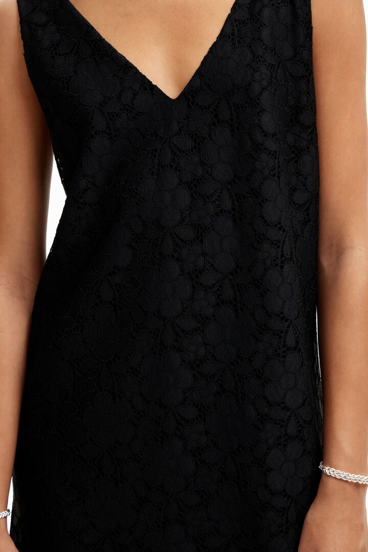 Floral lace mini dress | Desigual