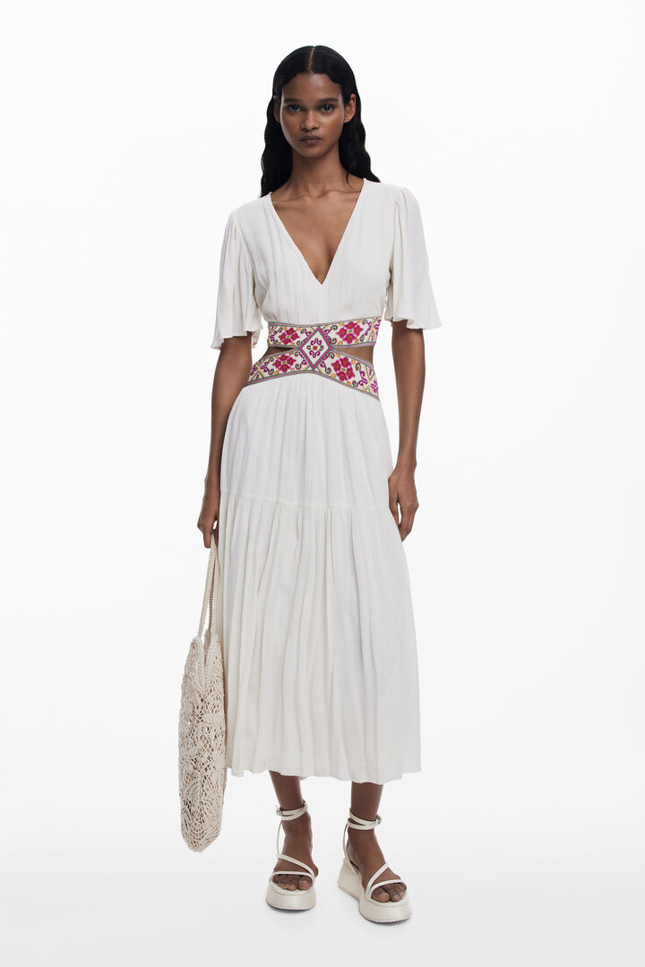 Vestido cut-out bordados | Desigual