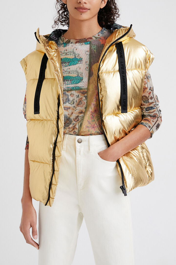 Giacca trapuntata con maniche staccabili | Desigual