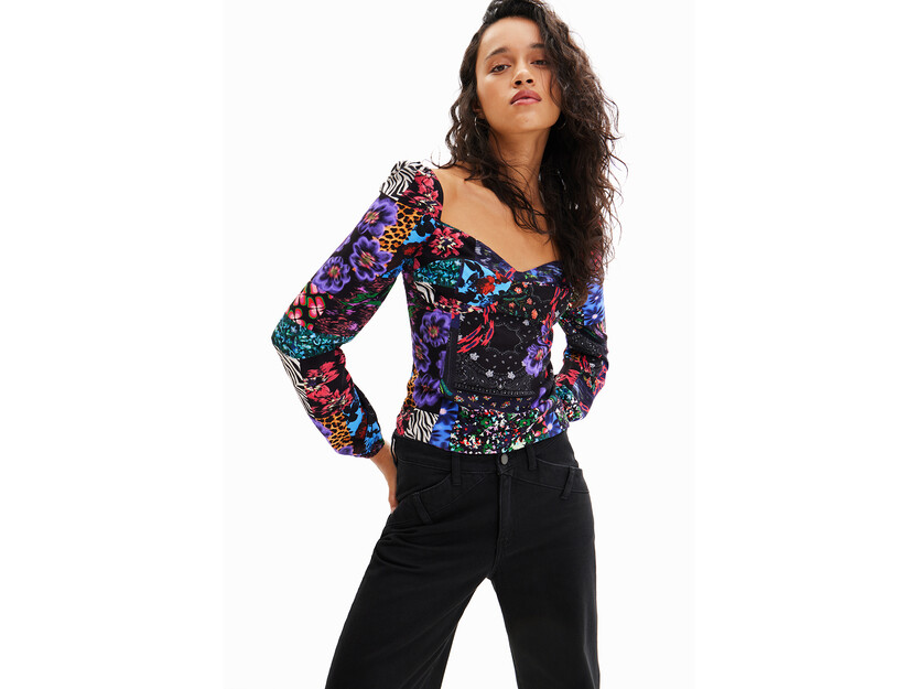 Blusa corsé patch