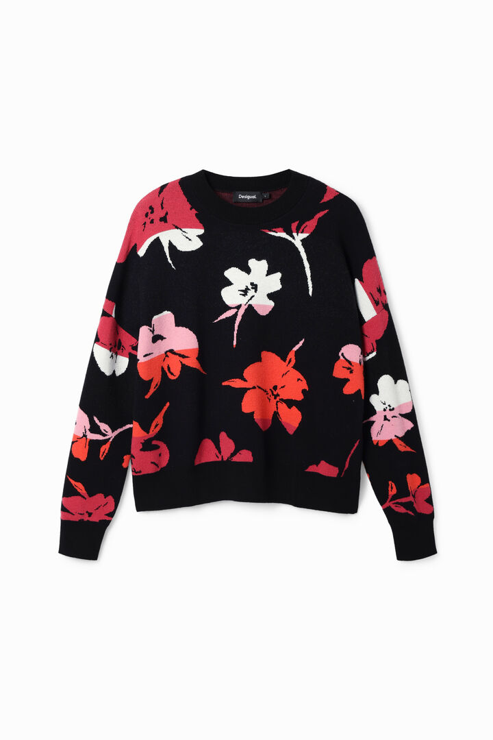 Oversize floral pullover | Desigual
