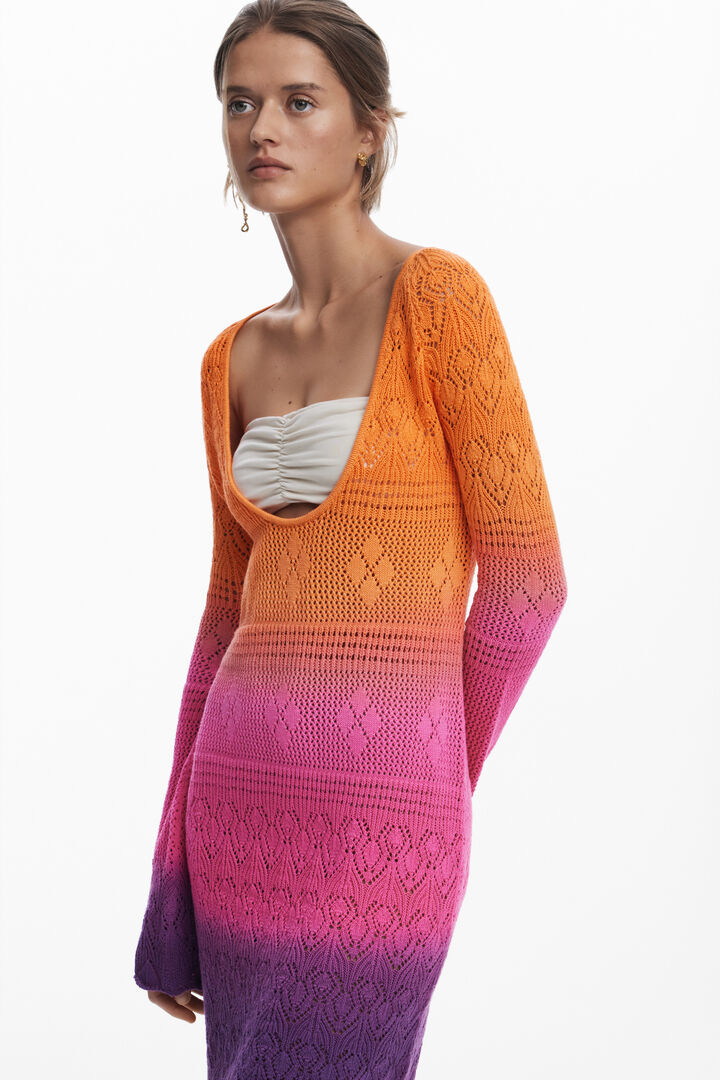 Robe crochet Tie-Dye | Desigual