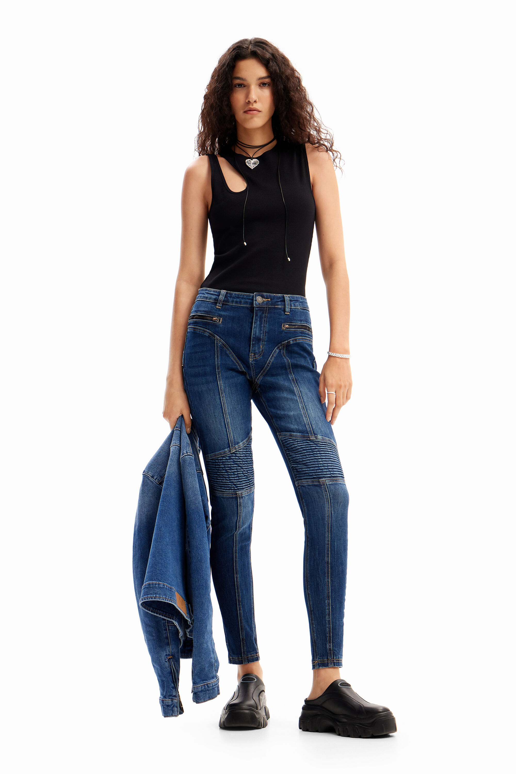 Camiseta tirantes cut out de mujer I Desigual