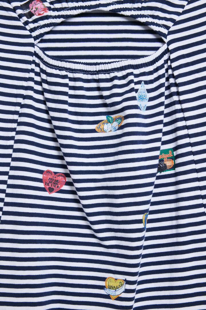 Embroidered cut-out dress | Desigual