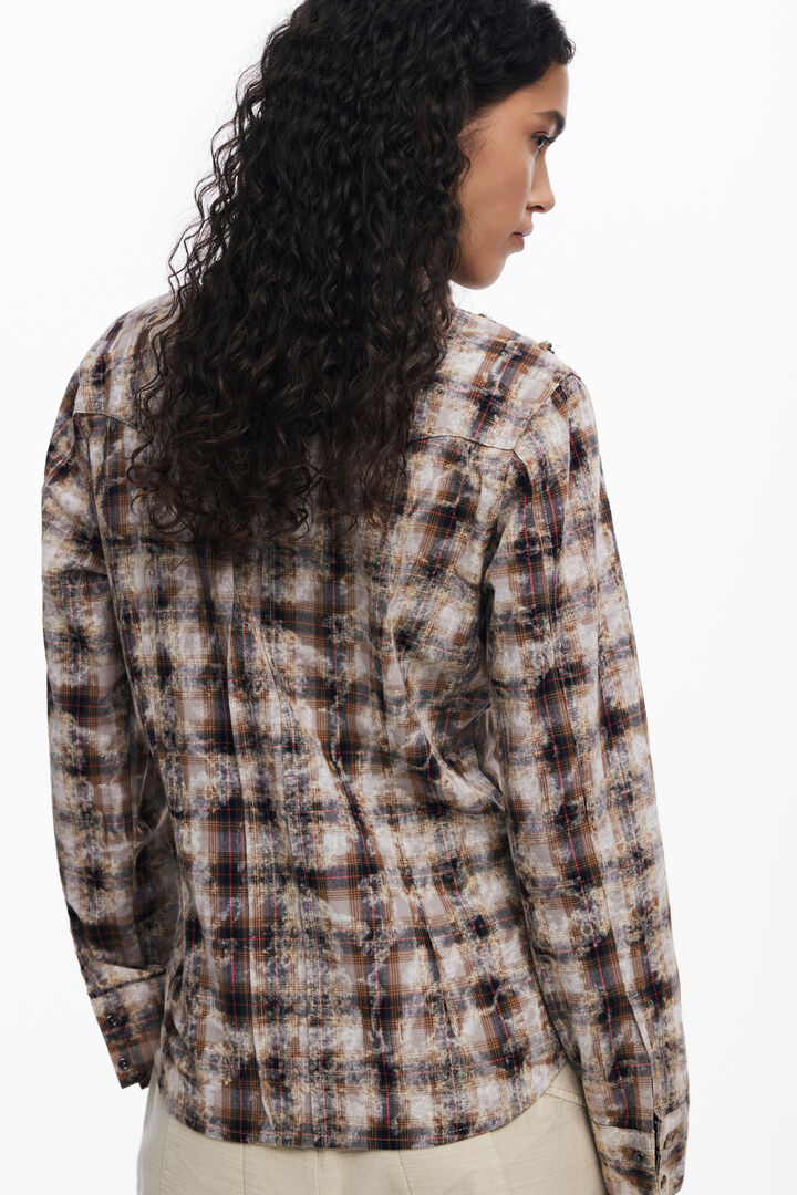 Camisa textura cuadros | Desigual