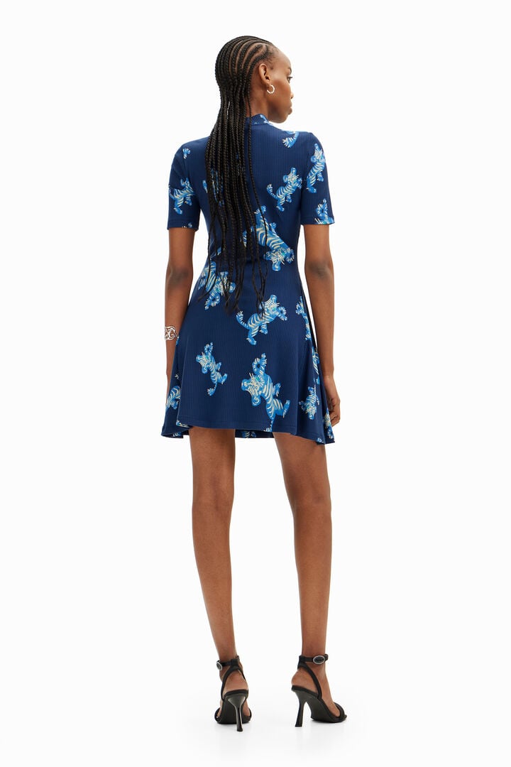 M. Christian Lacroix short tiger dress | Desigual