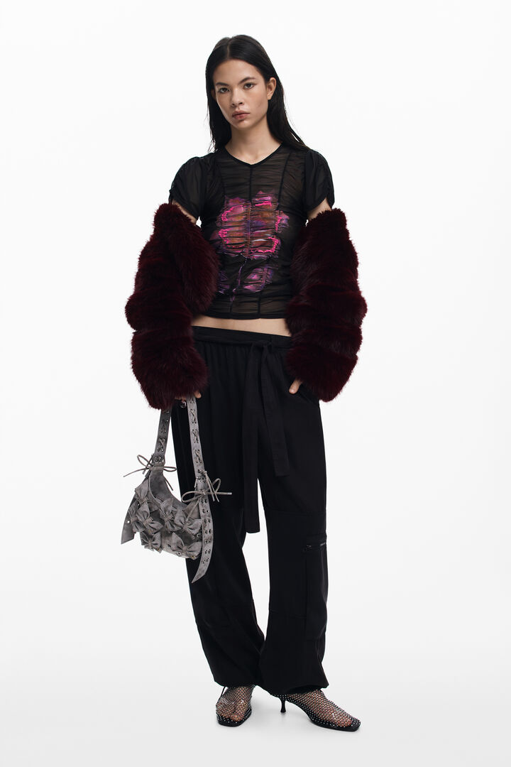 Flower tulle T-shirt | Desigual